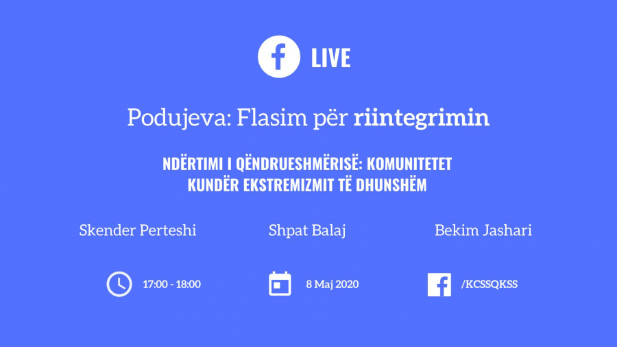 Diskutim online - Flasim për riintegrimin me qytetarët e Komunës së Podujevës 